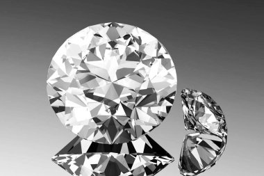 Pırlanta mücevher 3d görüntüleme (yüksek çözünürlüklü 3B resim)