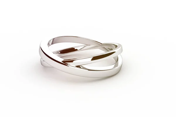 Δαχτυλίδι Γάμου Απόδοση Υψηλής Ανάλυσης Εικόνα — Φωτογραφία Αρχείου