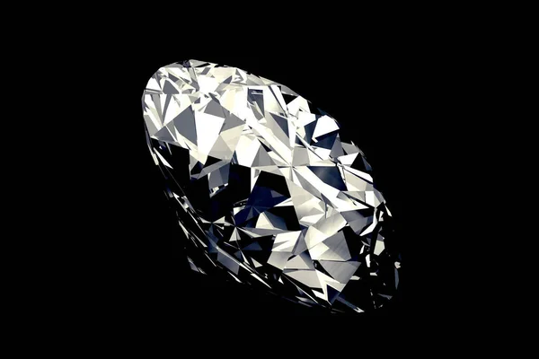 Рендеринг Алмазного Камня Изображение Высокого Разрешения — стоковое фото