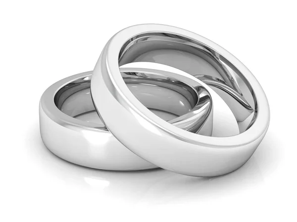 Wedding Ring Rendering High Resolution Image — Stock Photo, Image