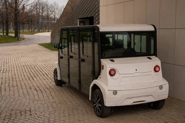 Kamu parkı görevlileri için elektrikli araç. Elektrikli araba..