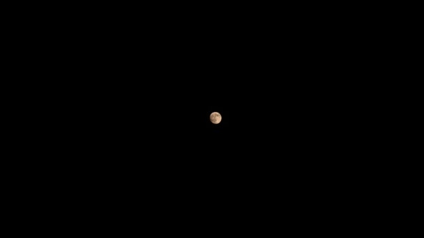 Lua Cheia Move Através Céu Noturno Desfasamento Temporal — Vídeo de Stock