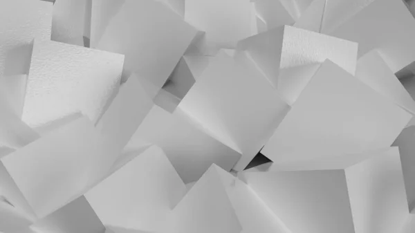 壁紙だ 白い抽象的な多面体 3Dテクスチャ — ストック写真