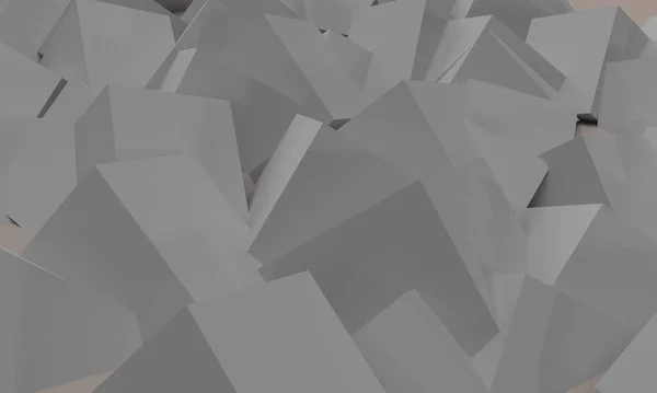 Bakgrund Grå Abstrakt Polyhedra Struktur — Stockfoto