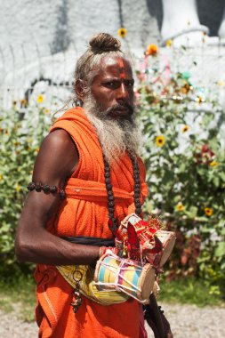 Indian sadhu clipart