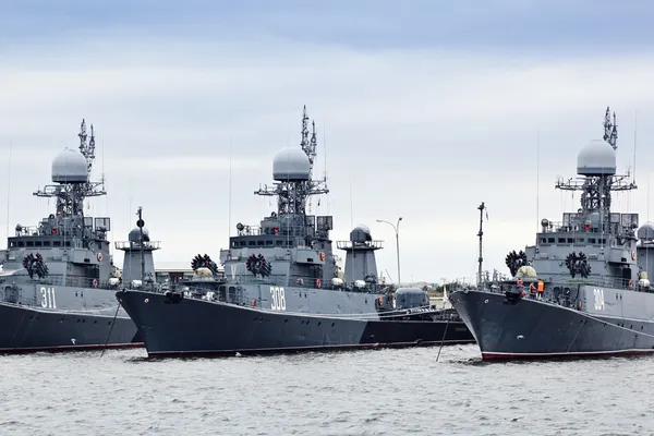 Barcos militares rusos — Foto de Stock