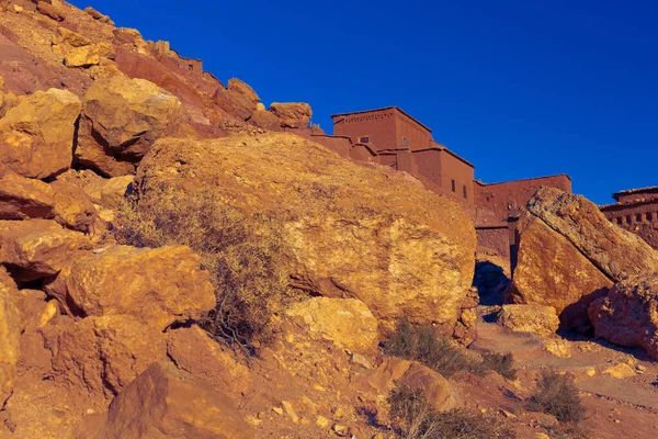 Traditionelle Marokkanische Architektur Der Alten Berberfestung Ait Ben Haddou Aus — Stockfoto