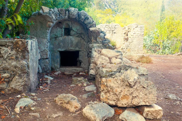 Zříceniny Starověkých Olympos Provincie Antalya Turecko — Stock fotografie