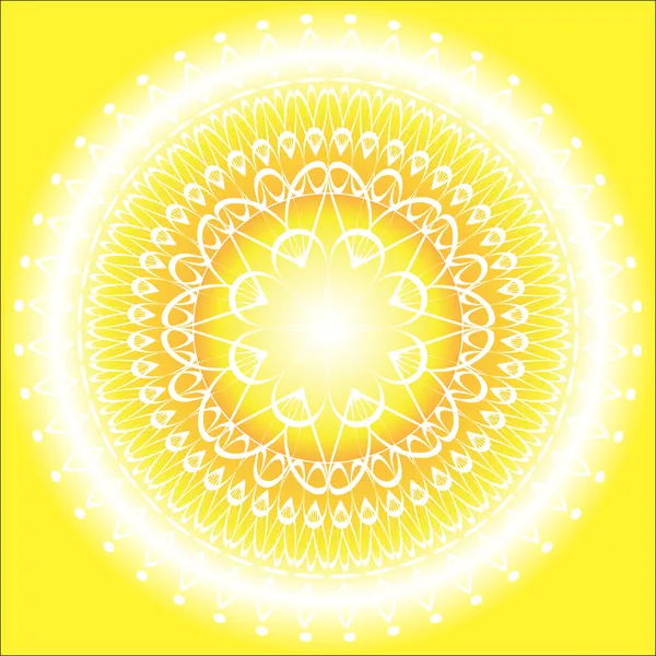 Sun Mandala — Stock Vector