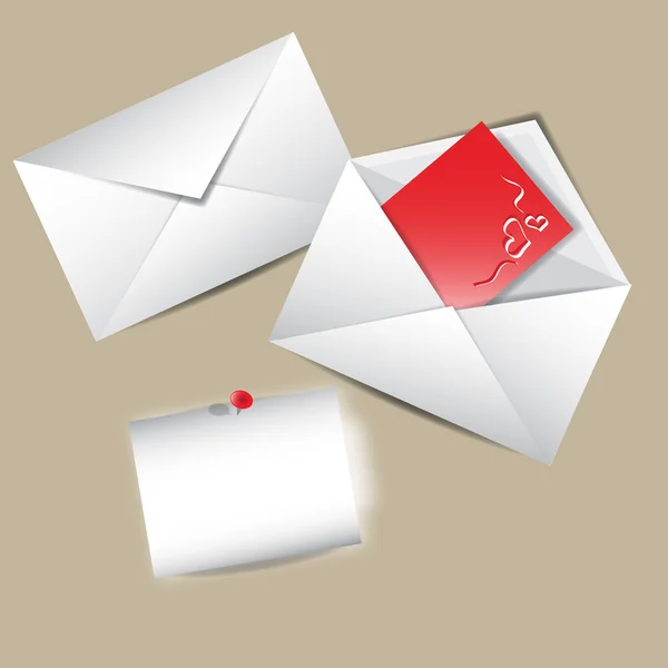 Valentines envelop — Stockvector