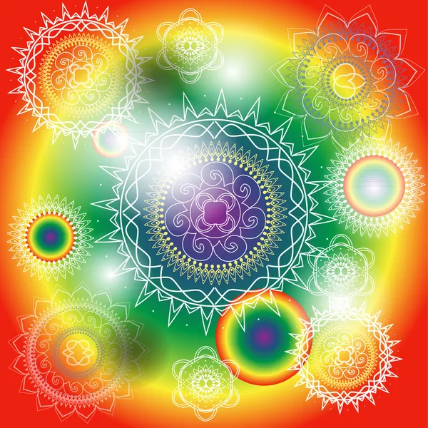Mandala heureux — Image vectorielle