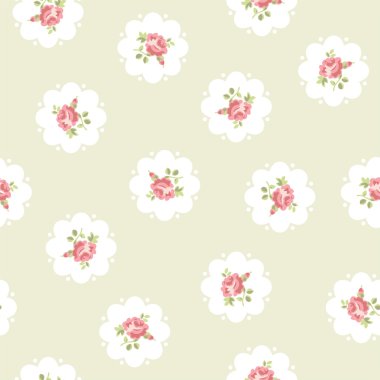 Vector floral Dikişsiz desen gül