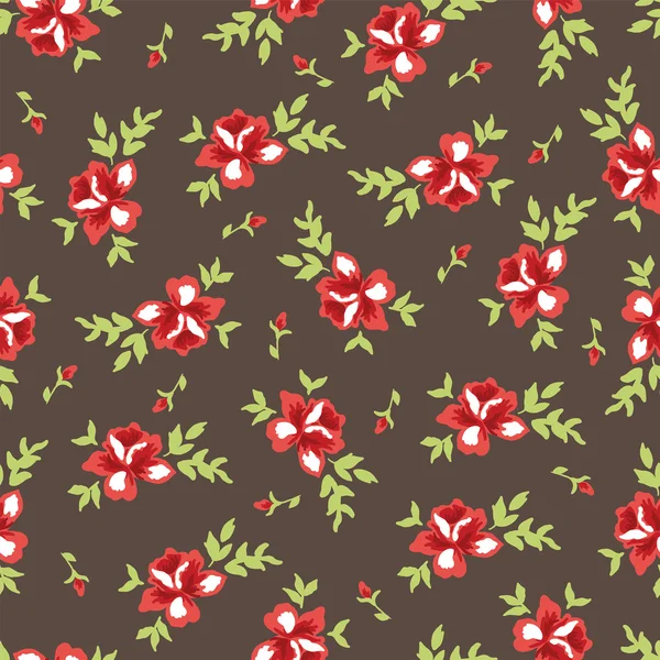 Beautiful vector floral seamless pattern — Stock Vector