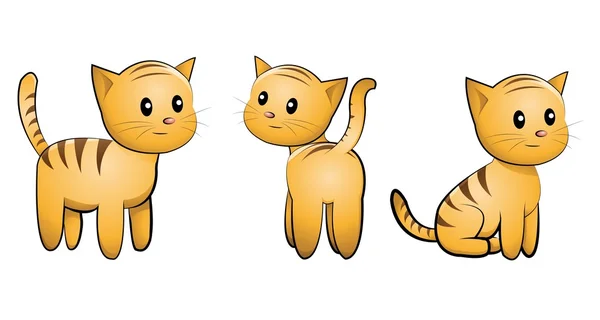 子猫セット — ストックベクタ