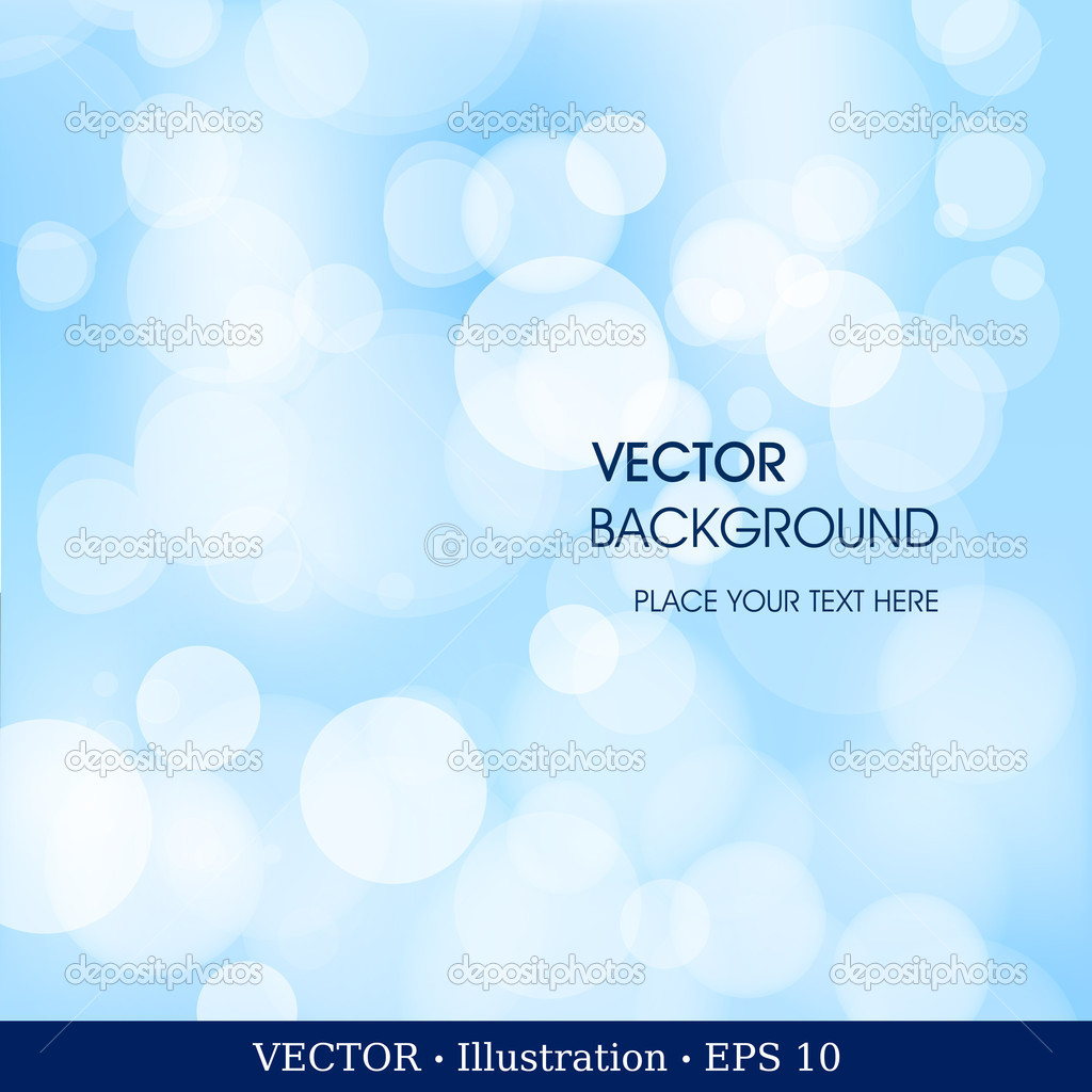 Realistic bokeh lights. Beautiful Christmas background. Vector illustration.