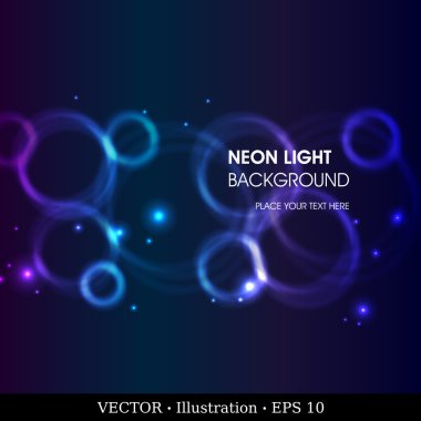 hareketli parlayan çevreler.