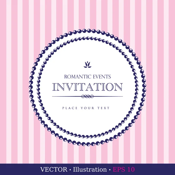 Invitation vintage card. Vector Graphics