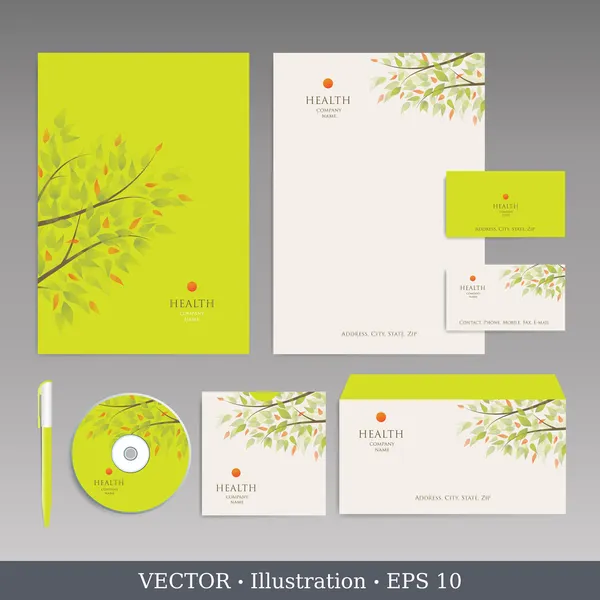 Plantilla de identidad corporativa. — Vector de stock