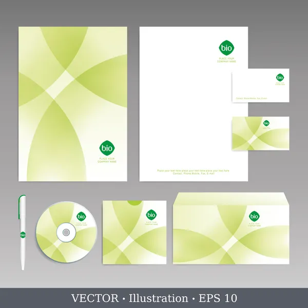 Modello di identità aziendale. — Vettoriale Stock
