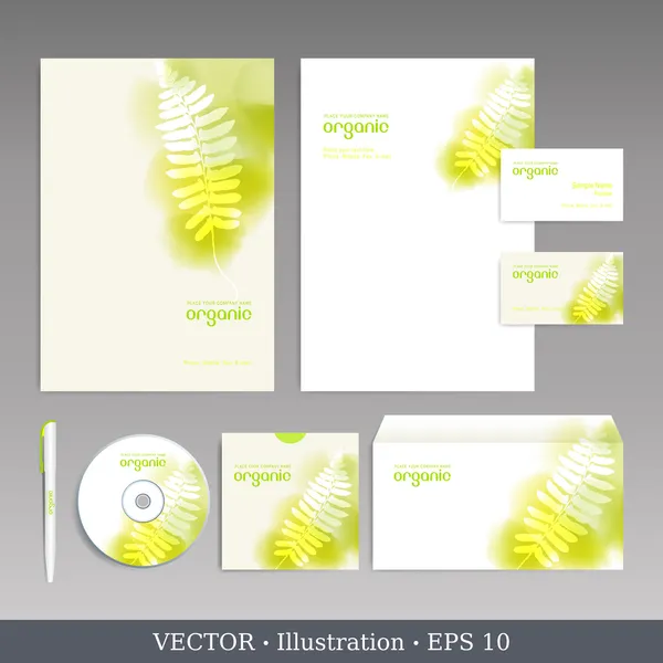 Vorlage zur Corporate Identity. — Stockvektor