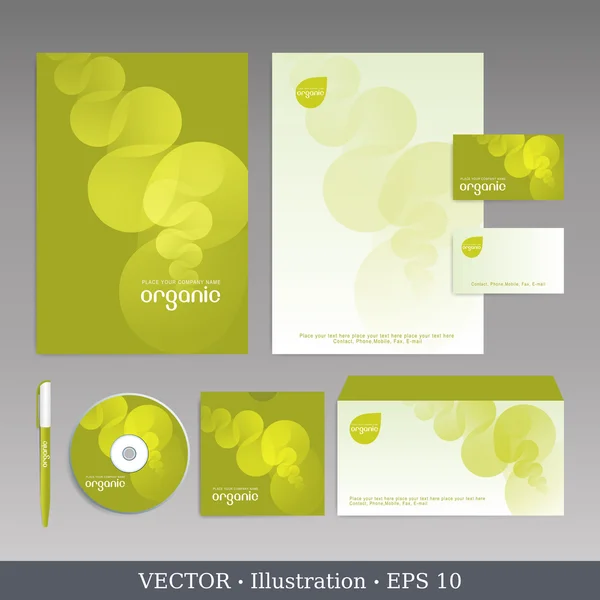 Plantilla de identidad corporativa. — Vector de stock