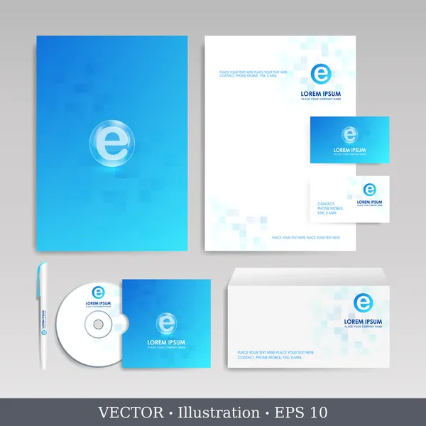 Vorlage zur Corporate Identity. — Stockvektor