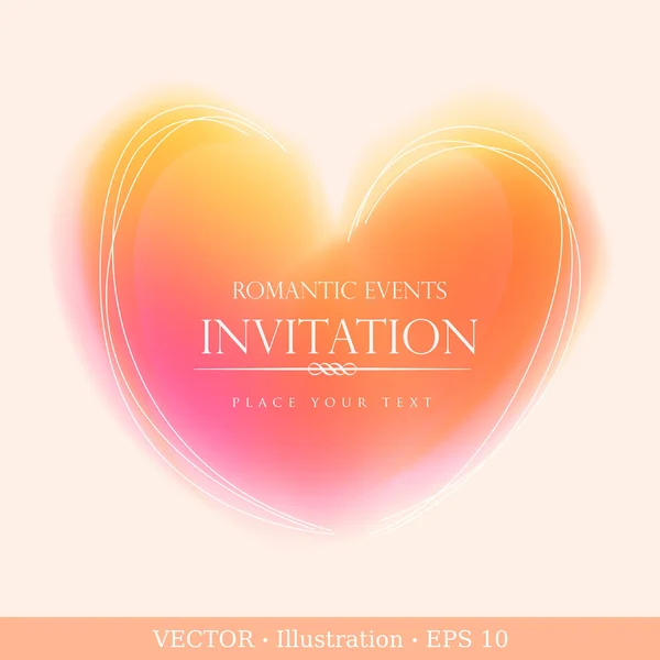 Tarjeta de invitación. — Vector de stock