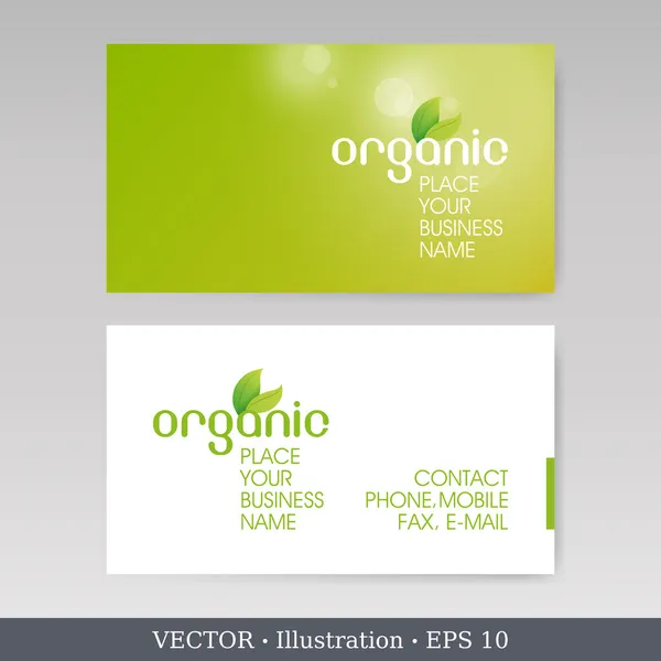 Business Card Set. Vector illustration — Stock Vector