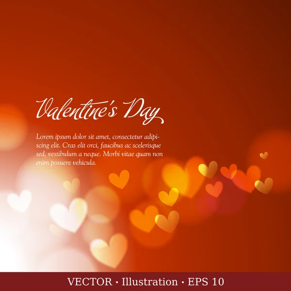 Elegant greeting card with heart. Valentine's day background. Royalty Free Stock Illustrations