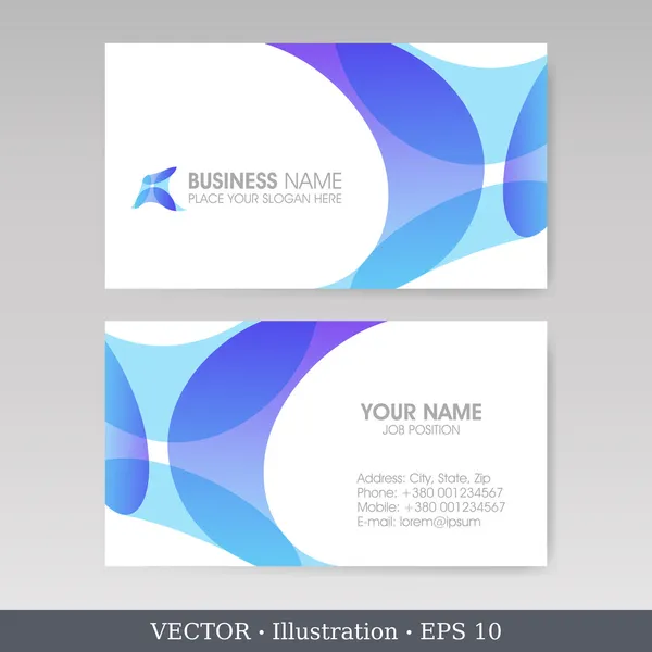 Conjunto de tarjetas. EPS10 — Vector de stock
