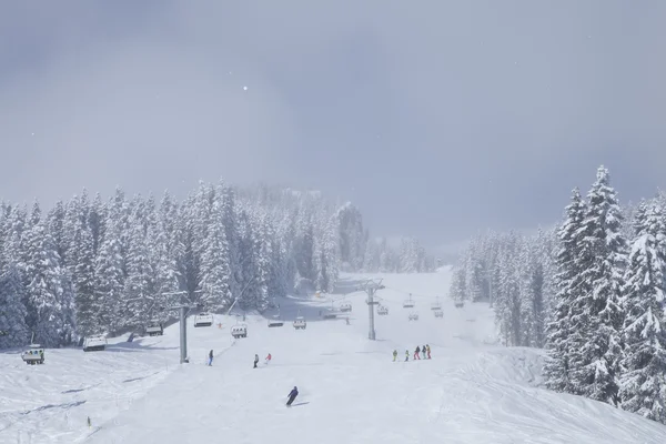 Piste sur la station de ski Flims. Suisse . — Photo