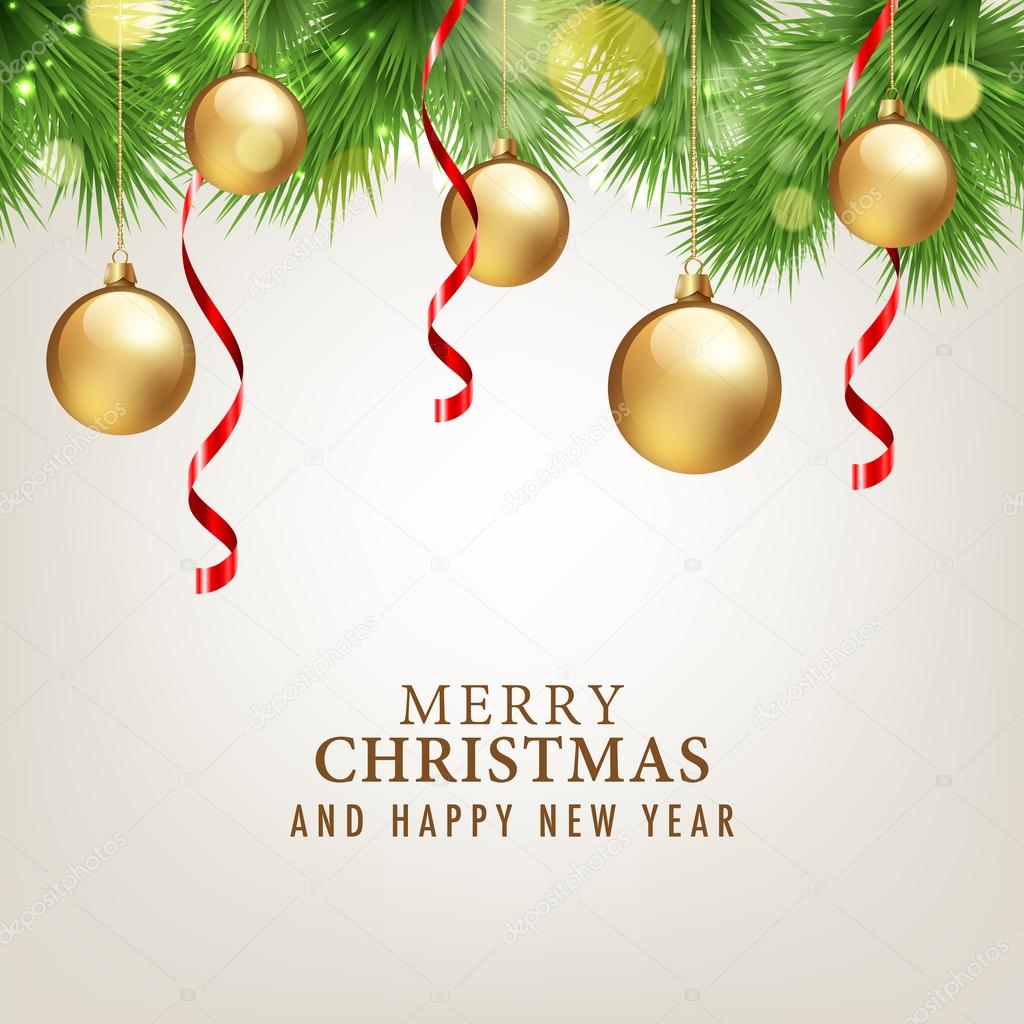 Merry Christmas and Happy New Year card