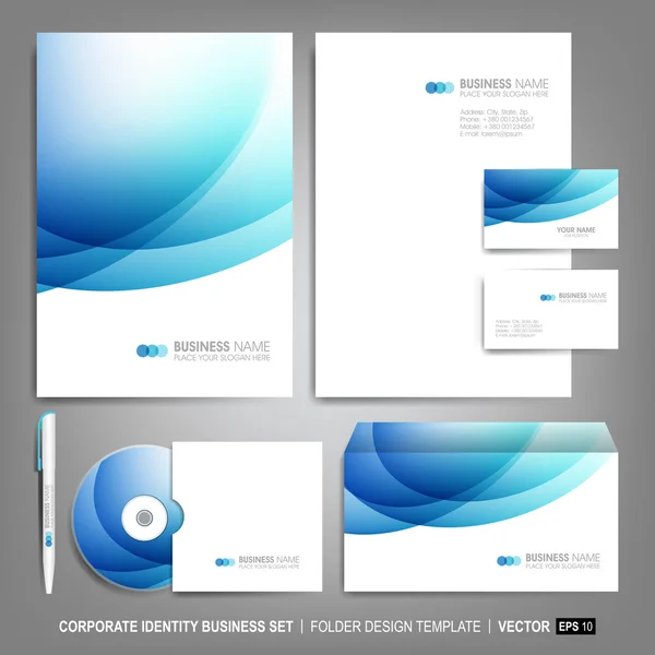 Corporate identity template for business artworks — Stock Vector