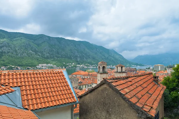 View of Kotor old town from Lovcen Mountain — Stock Photo, Image