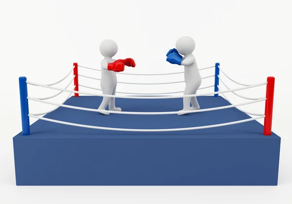 3D boxerský zápas — Stock fotografie