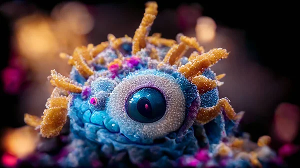 Next Pandemic High Resolution Render Colorful Micro Organism Virus Microbe — Stock Photo, Image