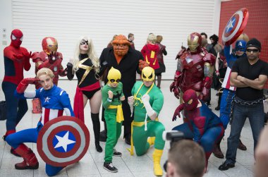 Marvel cosplayers clipart