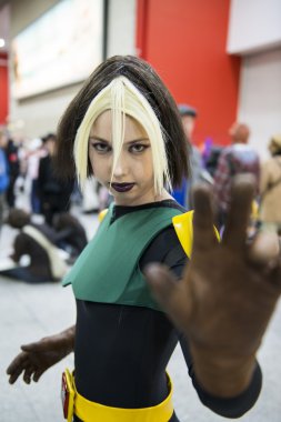 Rogue cosplayed. clipart