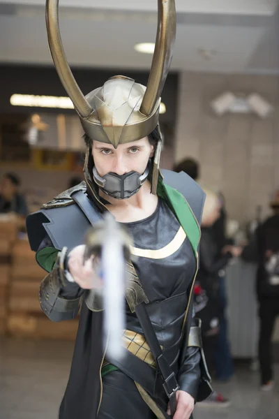 Cosplayer Loki . — Foto de Stock