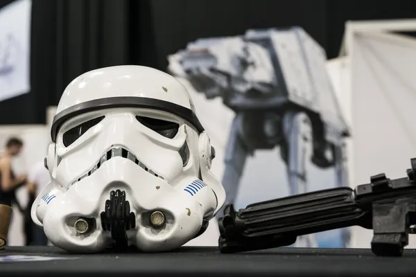 Storm trooper helmet — Stock Photo, Image