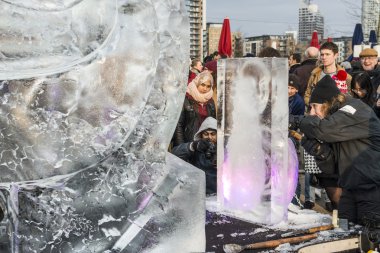 London, İngiltere - 13 Ocak: sanatçılar rekabet içinde serbest stil catego