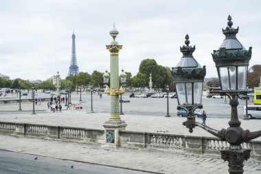 Paris, Fransa - 20 Ekim: attan görülen Eyfel Kulesi