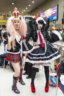 London, İngiltere - 26 Ekim: cosplayers comicon adlı excel içinde