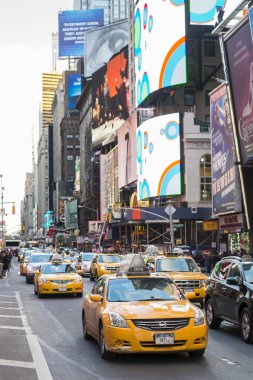 New york, bize - 24 Kasım: ünlü new york sarı taksi sırası