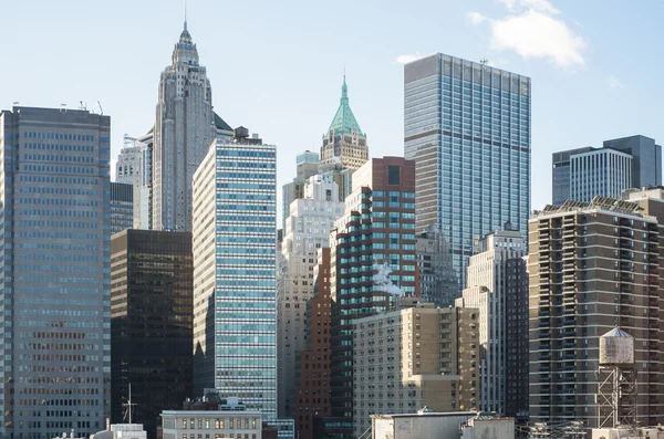 NEW YORK, US - NOVEMBER 24: Manhattan skyline seeing from Brookl — Stock Photo, Image