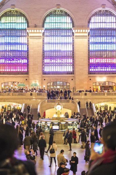 New york, oss - 26 november: interiör av till grand central station — Stockfoto