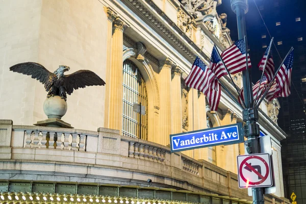 NEW YORK, US - NOVEMBER 26: Detail of entrance to the Grand Cent — Stock Photo, Image