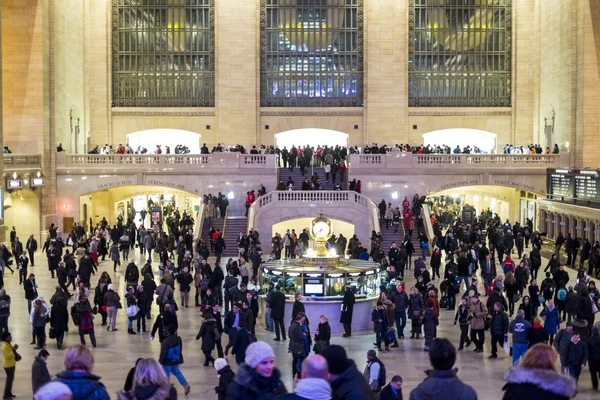 New york, oss - 26 november: interiör av till grand central station — Stockfoto