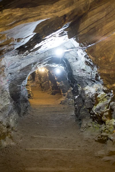 Gold mine tunnels Royalty Free Stock Images