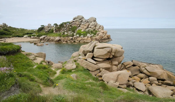 Pembe granit coast, Fransa — Stok fotoğraf